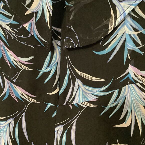 Taylor Coastal Tropical Cruise Beachy Tiered Summer Casual Ruffle Dress Sz 10 - Picture 7 of 9